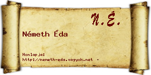 Németh Éda névjegykártya